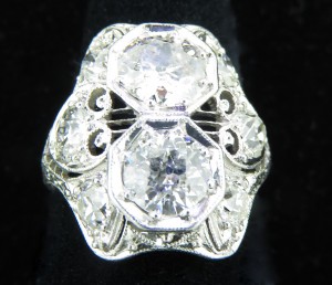 Antique Old Mine Cut Diamond ring