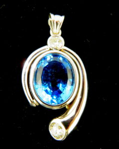 Blue Topaz Pendant