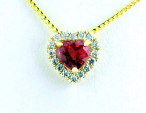 Ruby Heart Pendant