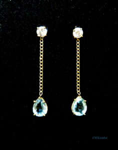 Aquamarine earrings