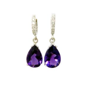 Amethyst Pear earrings