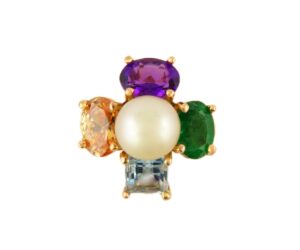 Multi Gemstone Ring