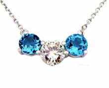 #diamondtopaznecklace