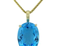 #Blue Topaz Pendant