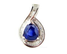 #Sapphirediamond necklace #SweetDaimondsapphire necklace