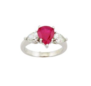 Ruby . Diamond Ring