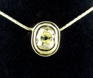 #canaryyellowdiamondneckalce