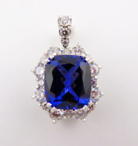 Sapphire & Diamond Pendant