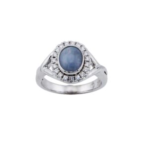 Star Sapphire Engagement Ring