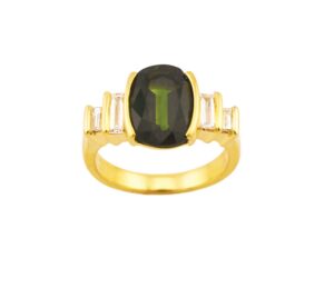 Green Sapphire Ring