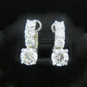 Drop Diamond Earrings