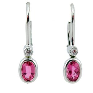 Pink Tourmaline Earrings