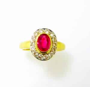 Ruby Diamond ring
