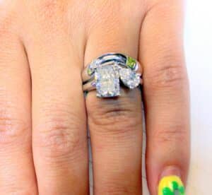 Lab grown wedding set